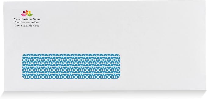 Aimoh 500#10 Custom Printed Single Left Window Self Seal Security Envelopes - Image 3
