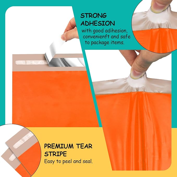 Poly Mailers 14.5x19 inch 50 Pcs, Waterproof and Tear-resistant Shipping Bags - Image 3
