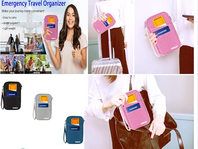 Premium Travel Passport Holder, Family Passport holder Travel Document Organizer - Image 6