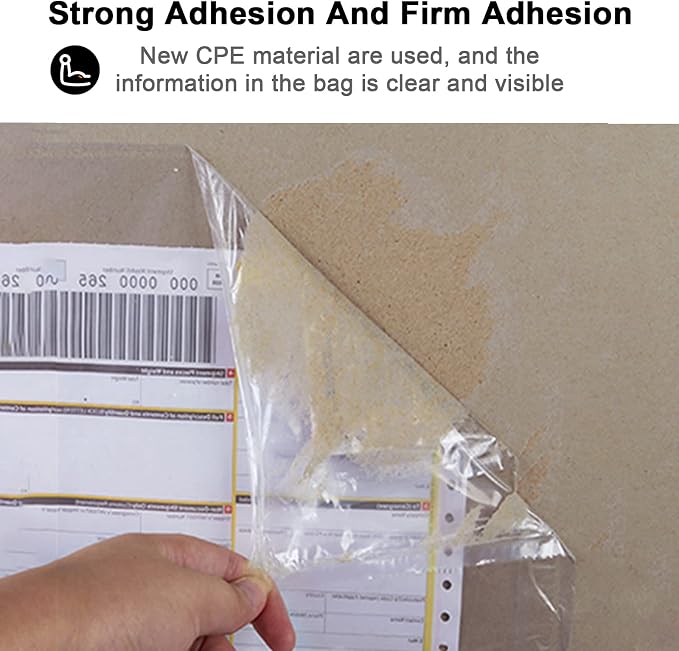 400 PCS shipping label sleeves, 7.5" x 5.5" Shipping Label Envelopes - Image 4