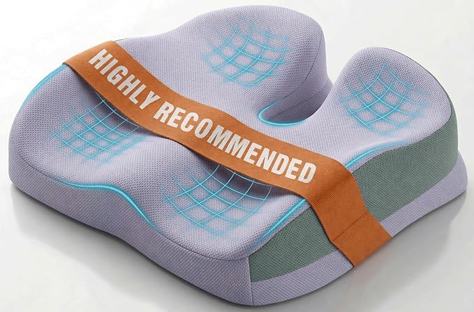 Seat Cushions for Office Chairs Wheelchair Cushion for Long Sitting Back by ZFUHWT