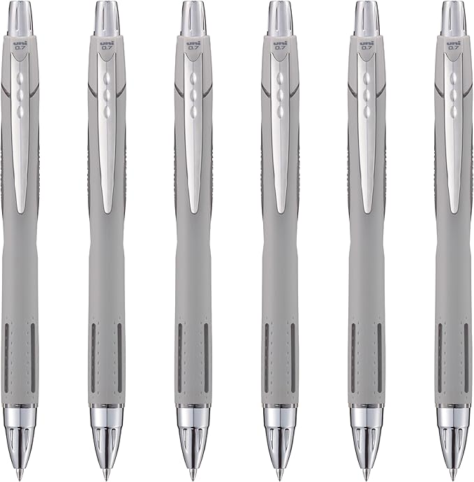 Uni-Ball Jetstream RT Ballpoint Pen, Fine Point, Cloud Barrel, 6 Pens by uni-ball