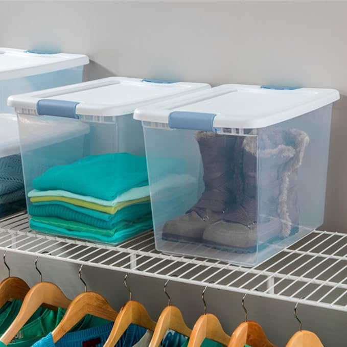 Sterilite 6-Pack Latching Box, Under Bed Storage Bins - Image 7