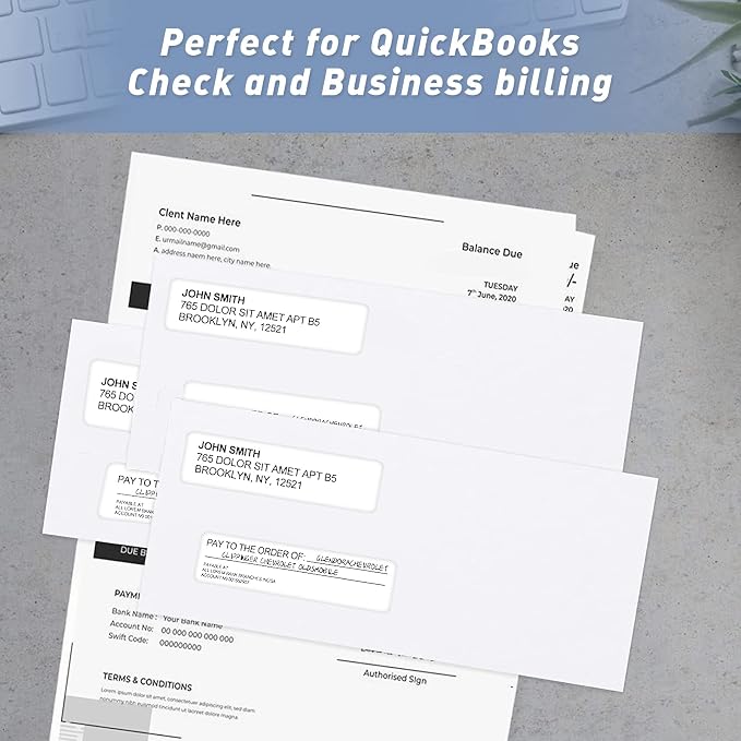750#8 Self Seal Business Envelopes, PANDRI No.8 Double Window Design - Image 7