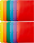 Amazon Basics Plastic 3 Hole Punch Folders by AmazonBasics