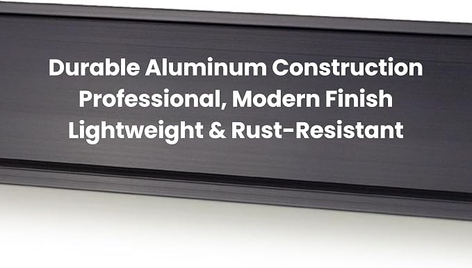 2" x 10" Aluminum Office Desk Nameplate Sign Holder 1 Pack - Image 3