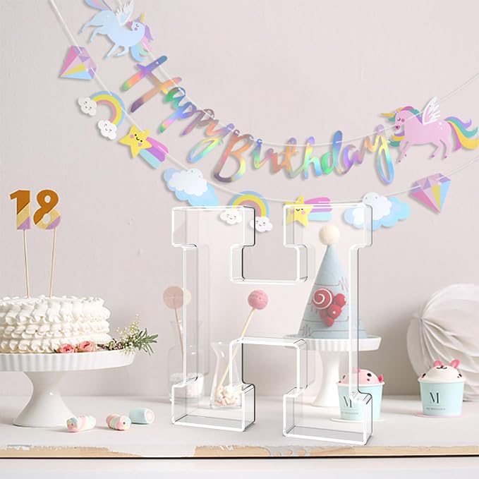 13.8" Acrylic Letter Charcuterie Tray, Charcuterie Letters Fillable Box - Image 4