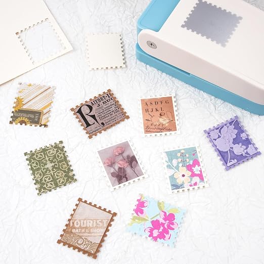Stamp Punch, 1.5X1.25 inch Large Rectangular Postage Stamp Punch, Lever Paper - Image 2