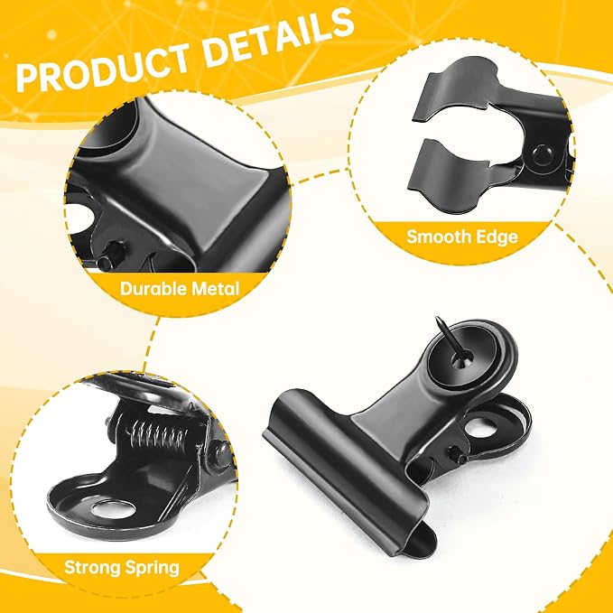 24Pack Push Pin Clip, Metal Pins - Image 4