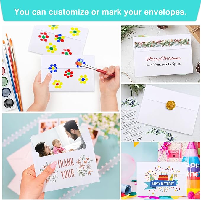 Joyberg 70 Packs A4 Envelopes, 4x6 Photo, Self Seal - Image 5