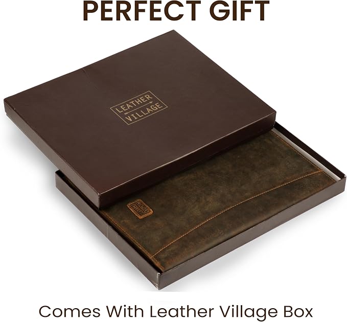 Leather Village Leather Portfolio Organizer - Image 4