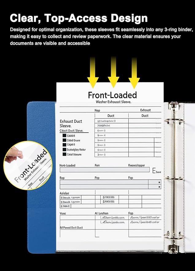 Sheet Protectors 8.5 x11 Inch, 100 Pack Page Protectors - Image 5