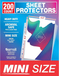 Samsill Mini Sheet Protectors, 5.5 x 8.5 Inch Page Protectors by Samsill