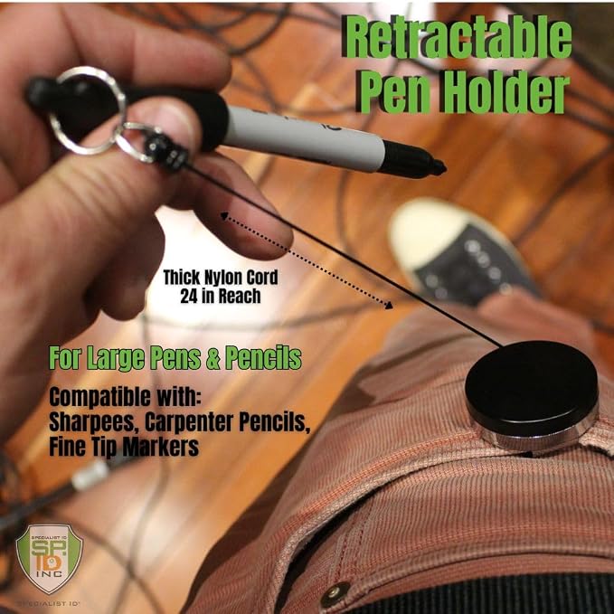 Heavy Duty Retractable Pull Pen Holder - Image 3