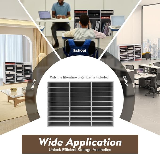27 Slot Literature Organizer – Desktop File Sorter - Image 7
