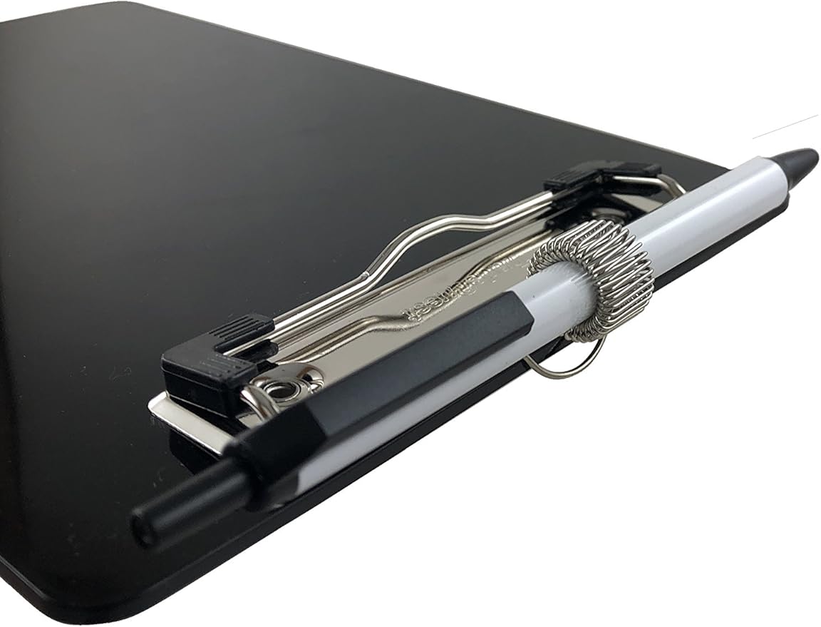 Trade Quest Small Memo Clipboard 6'' x 9'' Pen Holder Clip Plastic - Image 6