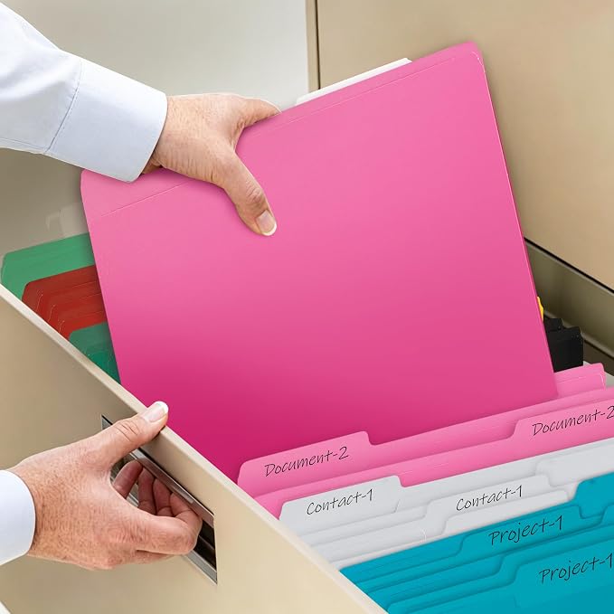 36 Packs Colored File Folders, Light Green File Folders, Two Tone Color File - Image 6