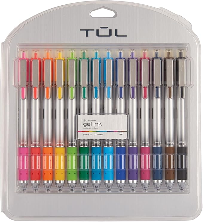WHJJK TUL Retractable Gel Pens, Bullet Point, 0.7 mm, SG_B01NBW93N6_US by TUL