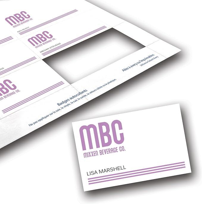 Avery Customizable Name Badge Inserts, 2.25" x 3.5", 400 Printable Name Tag - Image 2