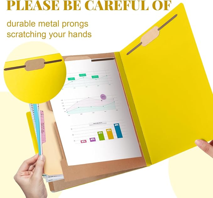 Skyygemm 24 Pcs Classification Folders Letter Size, 2 Pocket Dividers - Image 3