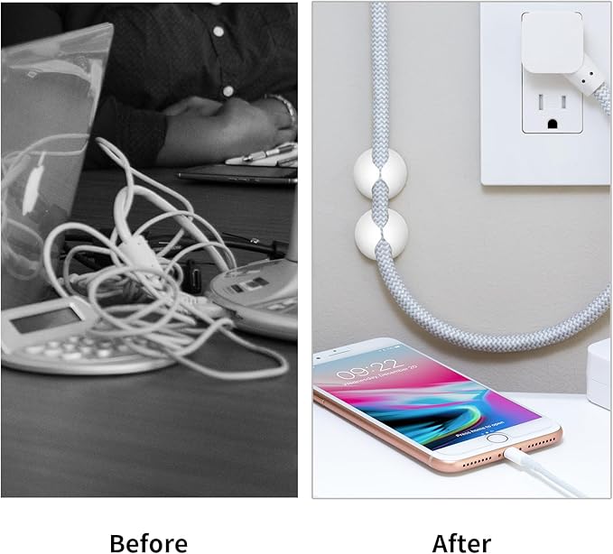 Flezoo Cord Holder Cable Clips, Office or Mouse - Image 5