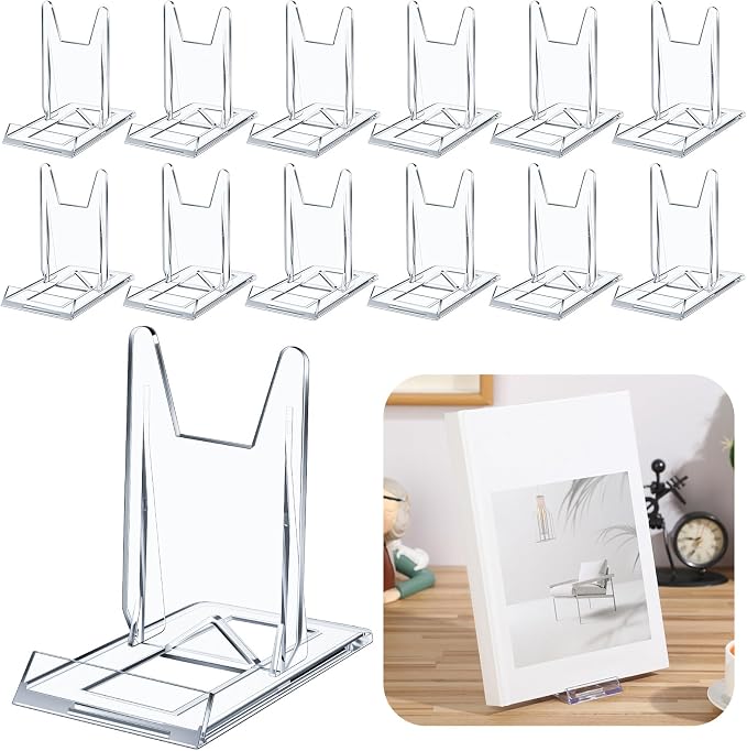 36 Pack Acrylic Book Stand for Display Adjustable Clear Display Holder Easel - Image 9
