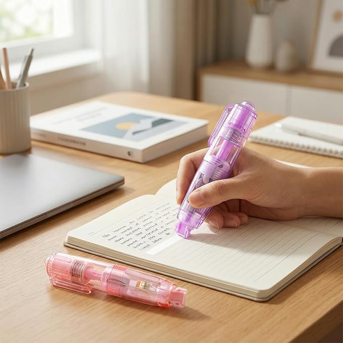 Refillable Retractable Correction Tape, Smooth Pull Out White Correction Tape - Image 6