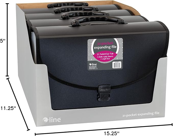 C-Line 21-Pocket Poly Expanding File - Image 7