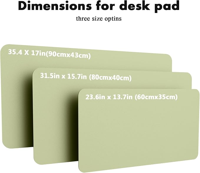 YSAGi Double-Sided Desk Pad, 23.6"x13.7" Leather Desk Mat, Eco Cork Desk Pad - Image 8