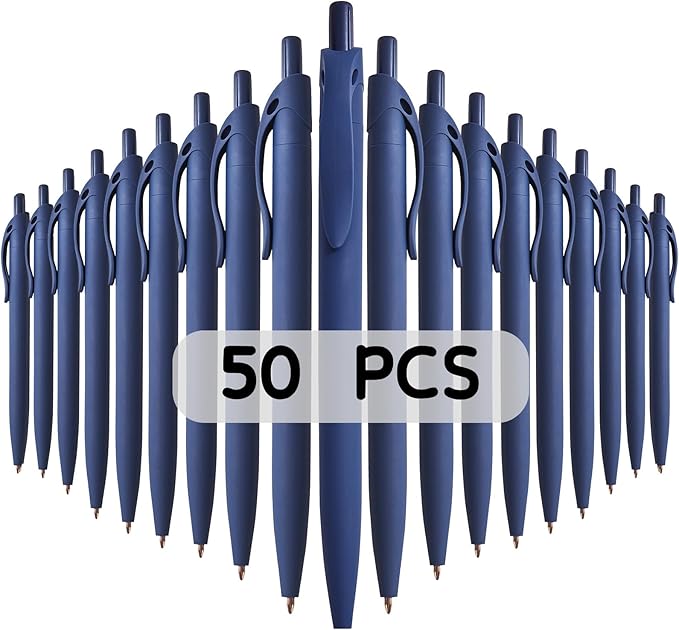 BallPoint Pens, 50 Pack, Bulk Pens, Click Pens by Wiaziert