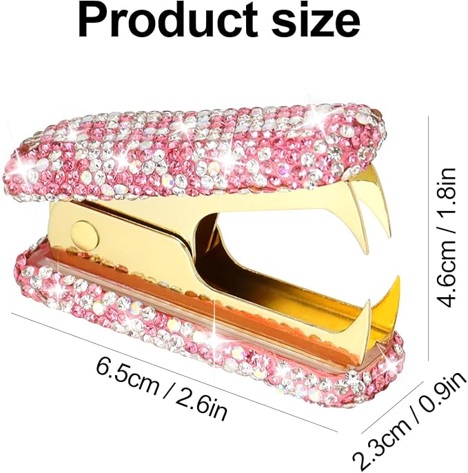 MultiBey Acrylic Staples Remover, Handmade Rhinestone Crystal Staple Removal - Image 8