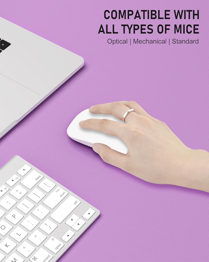 Desk Pad, 23.6" x 13.8" PU Leather Non-Slip Desk Mat Large Mouse Pad - Image 4