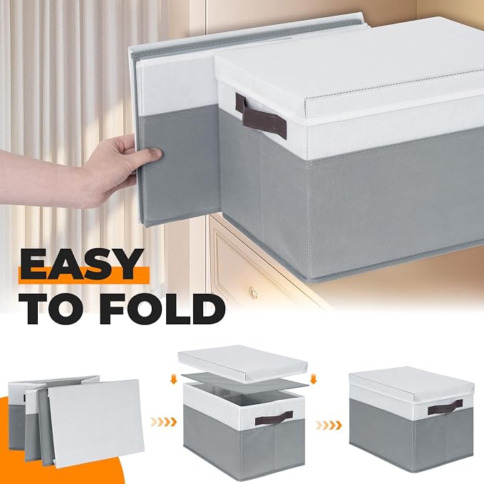 Large Closet Storage Baskets Bins - Image 7