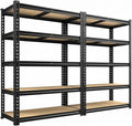 REIBII 2400LBS Garage Shelving Heavy Duty 5 Tier Storage Shelves Adjustable by REIBII