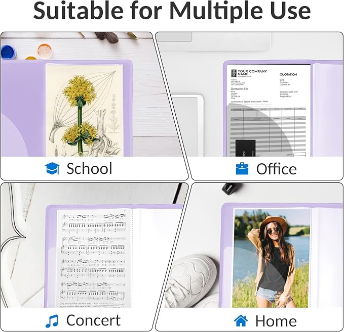 Sooez Art Portfolio 9"x12", 40 Pockets Large Display Folder - Image 7