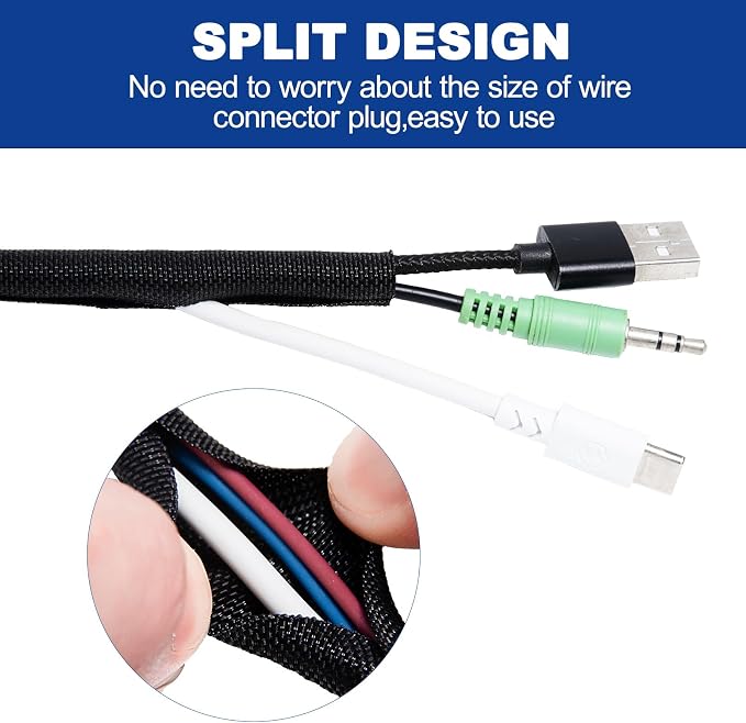 Split-Sleeve Wire Loom for High-Temperature Automotive Harness and Home Cable - Image 4
