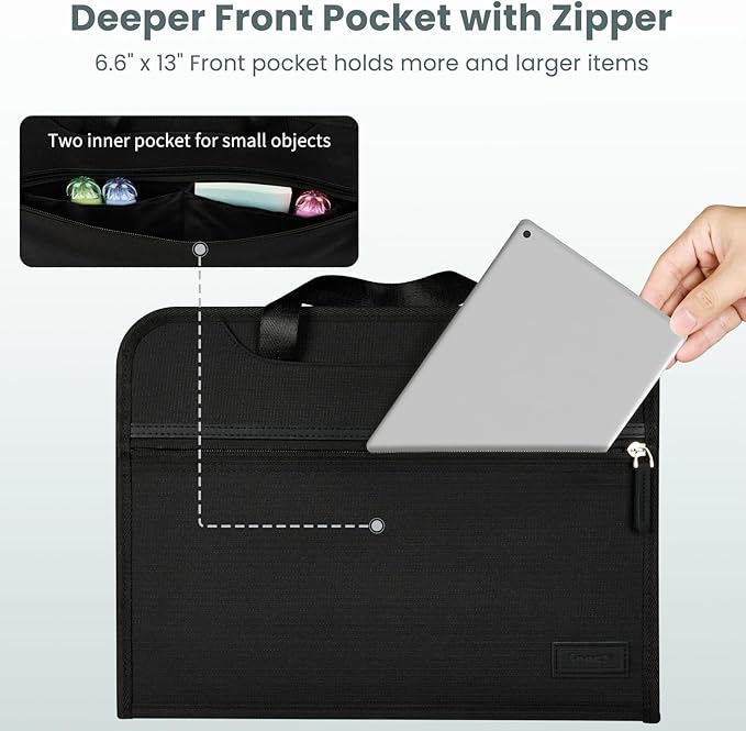 Sooez Heavy Duty Accordion File Organizer - Image 5