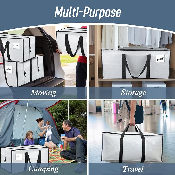 6 Pack Extra Heavy Duty Large Moving Bags - Image 7