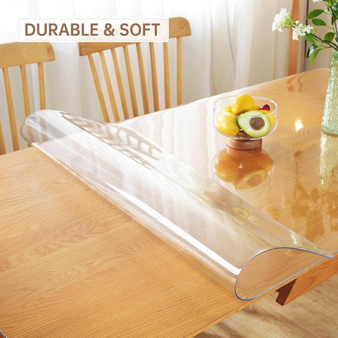 Warmstar Clear Table Protector 2mm Thick, 40x72Inch Clear Table Cover Protector - Image 2