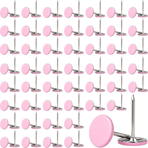 100pcs Metal Thumb Tacks, Heavy Duty Flat Head Push Pins, Upholstery Tacks by Unknown