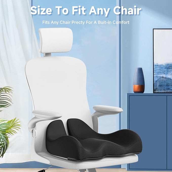 Benazcap Large Cooling Gel Memory Foam Seat Cushion - Image 5