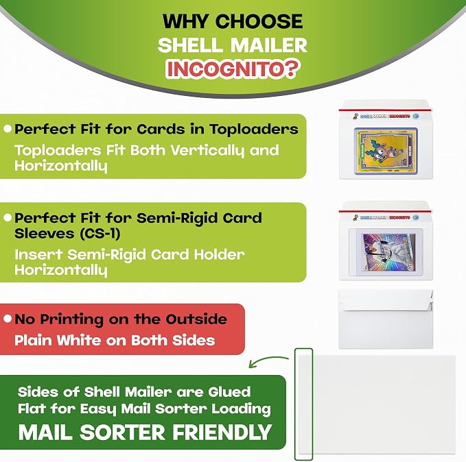 500 Pack Shell Mailer Incognito Trading Card Envelopes by Hobby Armor, Perfect - Image 5
