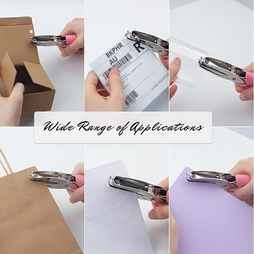 2 Pieces Handhold Hole Paper Punch, Heart and Star Shape Hole Punch - Image 7