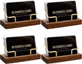 Amyhill 4 Pcs Wood Business Card Holder Display by Amyhill
