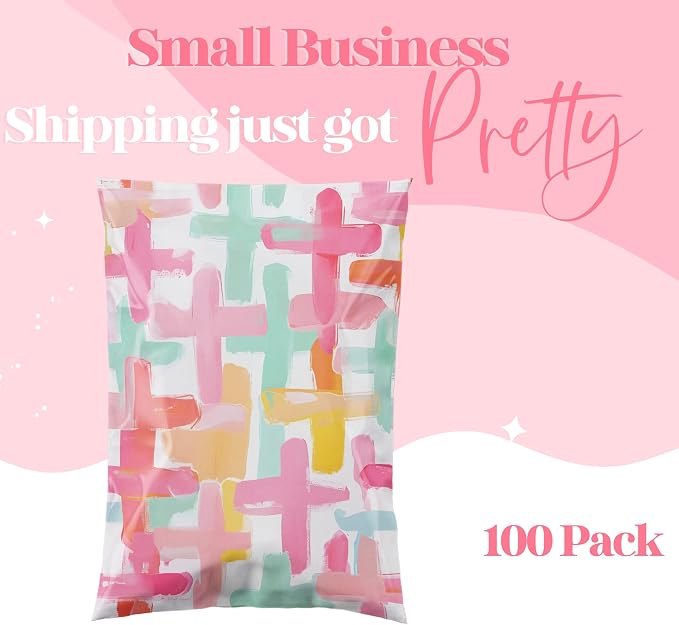 Pretty Package Store 6x9 Designer Poly Mailer 100 Pack Heavy Duty Waterproof - Image 6