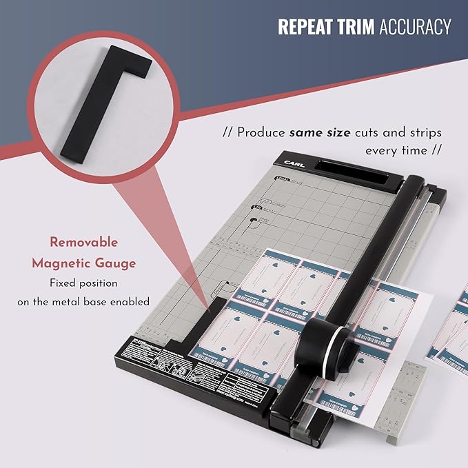 Carl, Professional Rotary Paper Trimmer 15-inch, 15 Sheet Cutting Capacity - Image 3