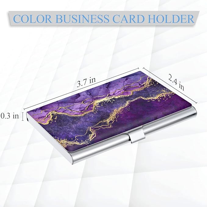 2 Pack Business Card Holder，Color Printing Men's and Women's Business Card - Image 2