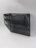 SUPEASY 3 Tier Wall File Organizer, Large Capacity Metal Mesh Hanging File by SUPEASY