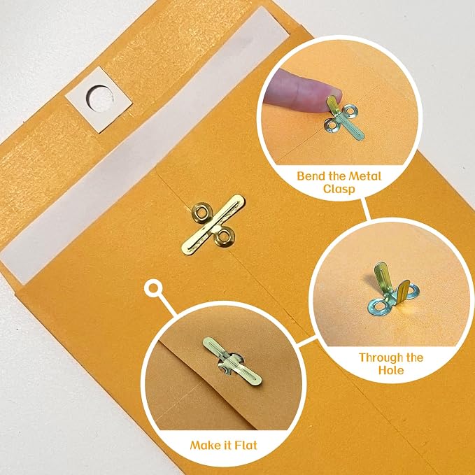 30 Pcs 5 x 7.5Inch Manilla Envelopes, Kraft Envelopes - Image 4