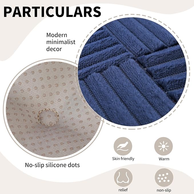 Office Stacking Chair Cushions 4 Pack, Corduroy High Density Foam Kitchen Seat - Image 6